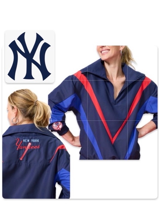 Terez Jackets & Blazers - NWT [Terez] New York Yankees MLB Quarter-Zip Track Jacket Pullover Women’s M